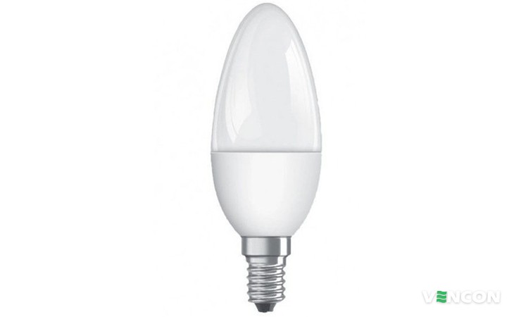 Osram Led Value CL B40 6W/827 220-240V FR E14 хорошая светодиодная LED лампа