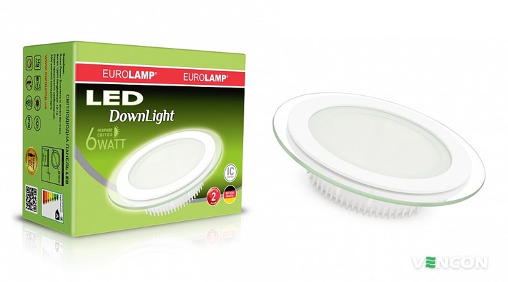 Eurolamp LED Downlight 6W 4000K добрий світлодіодний LED світильник