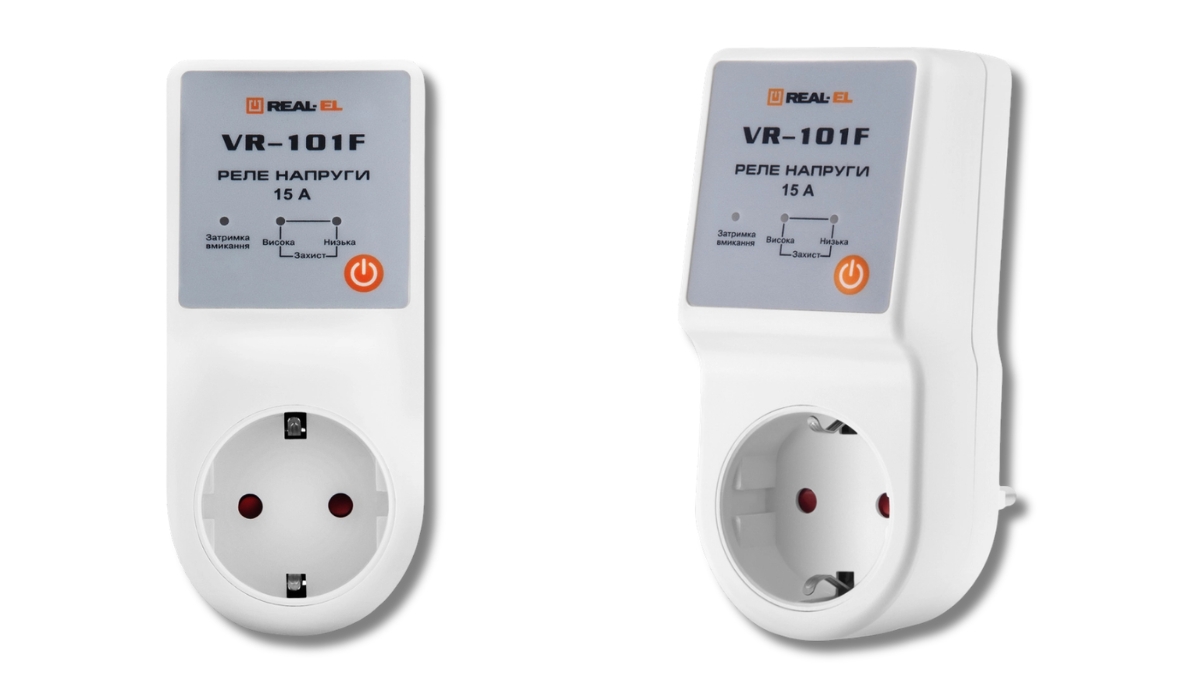 Real-El VR-101F - хороший вибір у рейтингу захисних реле напруги