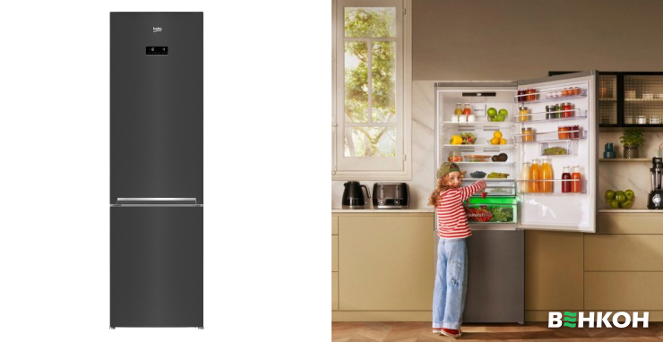 Beko RCNA406E35ZXBR - хороший выбор в рейтинге холодильников