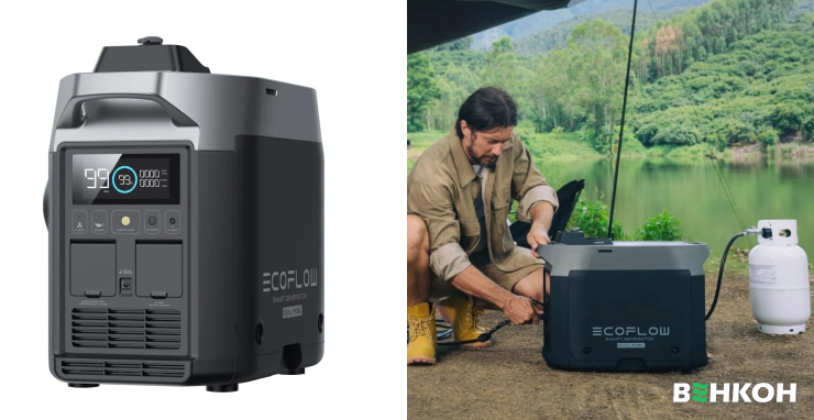 EcoFlow Smart Gas Dual Fuel (ZDG200-EU) - хороший выбор в рейтинге генераторов электричества