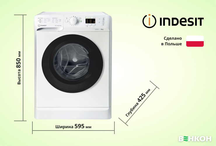 Indesit OMTWSA61053WKEU - хороший выбор в рейтинге стиральных машин