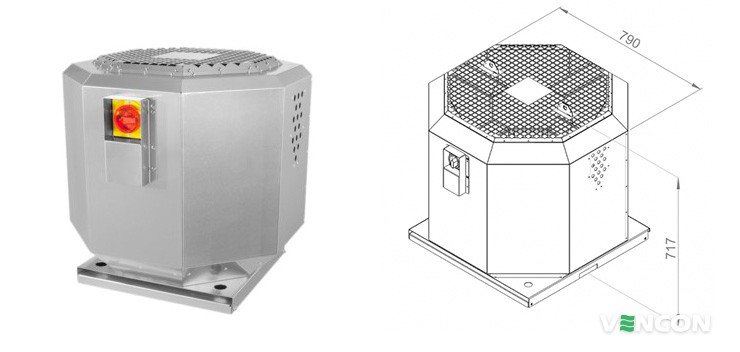 Ruck DVNI 250 E2 20 самый лучший крышный вентилятор