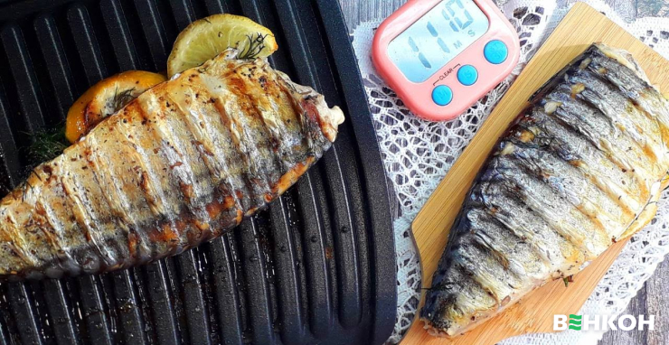 Приготовление рыбы с помощью электрогриля