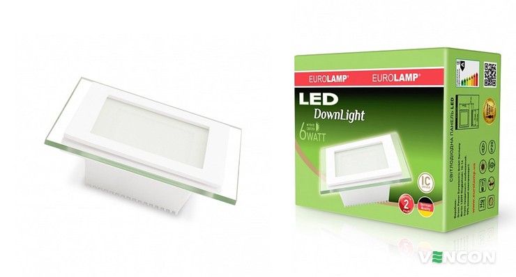Eurolamp LED Downlight 6W 3000K світлодіодні LED світильники - топ кращих 