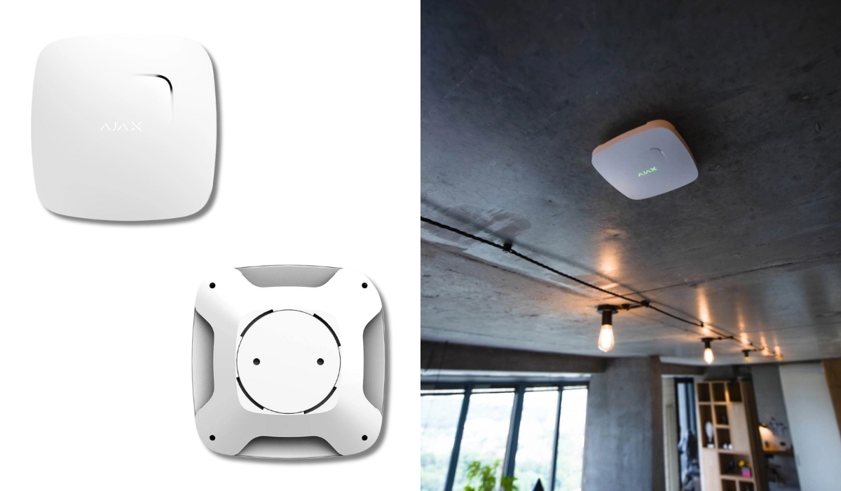 Ajax FireProtect Plus White - первый в рейтинге датчиков температуры