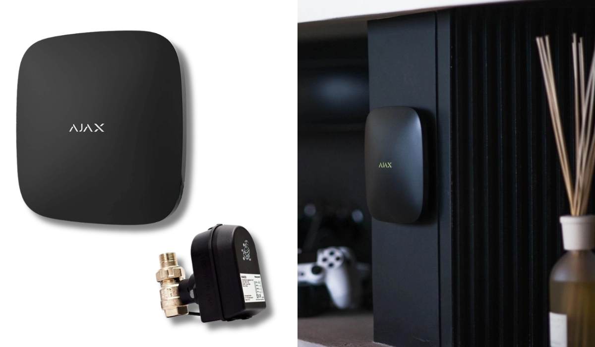 Ajax Hub + кран з електроприводом Honeywell 220 One - перша позиція в рейтингу систем захисту від потопу