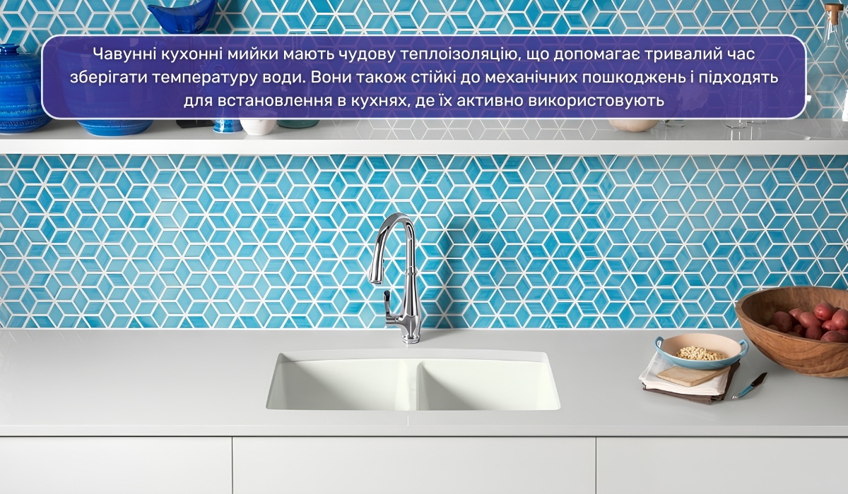 Чавунні кухонні мийки: у чому їхня особливість?