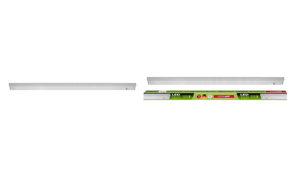 Eurolamp LED IP44 10W 4000K (T5) - надійний LED світильник у рейтингу