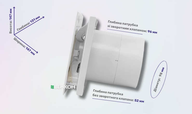 Helios MiniVent M1/100 - надійний витяжний вентилятор