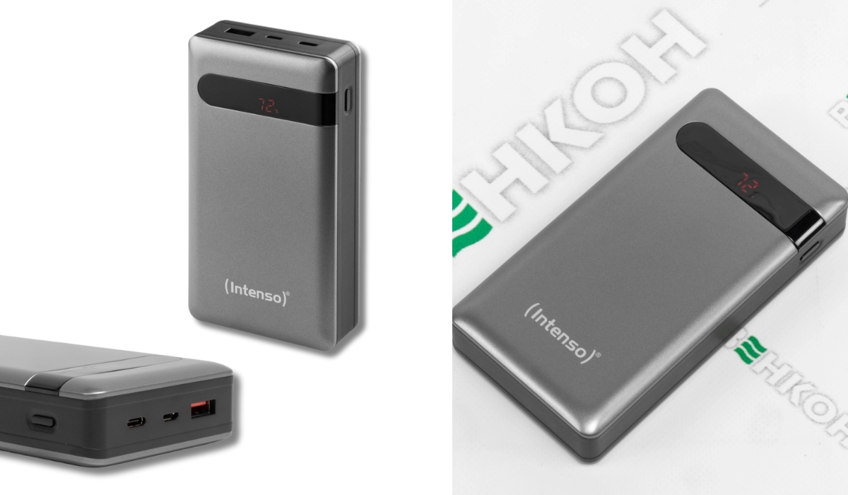 Intenso PD20000 20000 mAh Anthracite (7332354) — удобный и компактный повербанк в топе лучших
