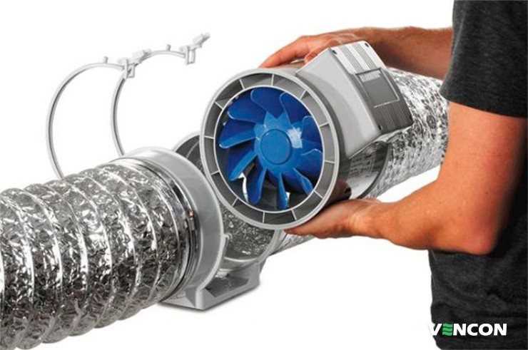 Скорость и объем воздухообмена канального вентилятора