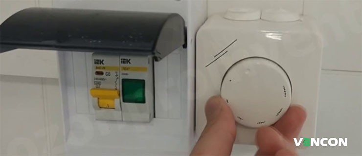 Контроллер для вентиляции на стене