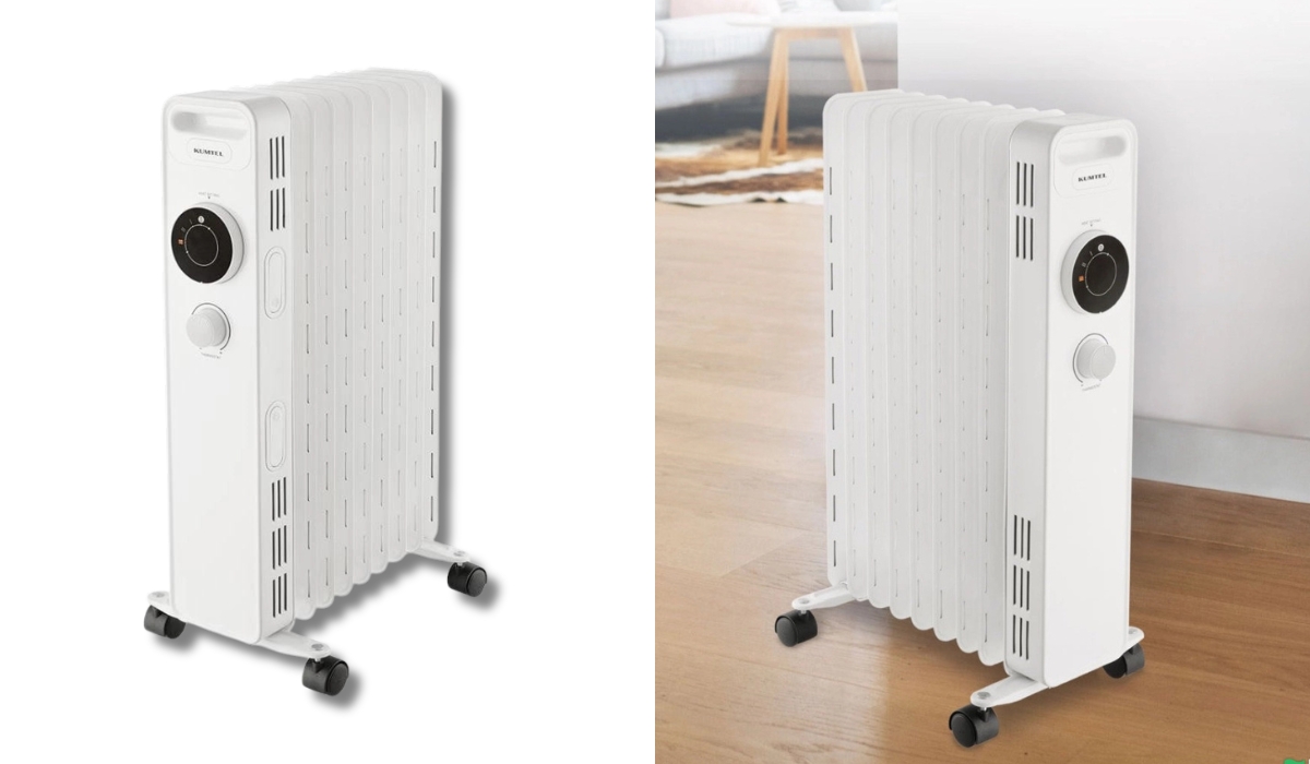 Kumtel Kum-1225S - зручний масляний обігрівач, який заслужено входить до рейтингу найкращих моделей
