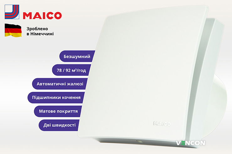Лучший вытяжной вентилятор Maico ECA 100 iPro K