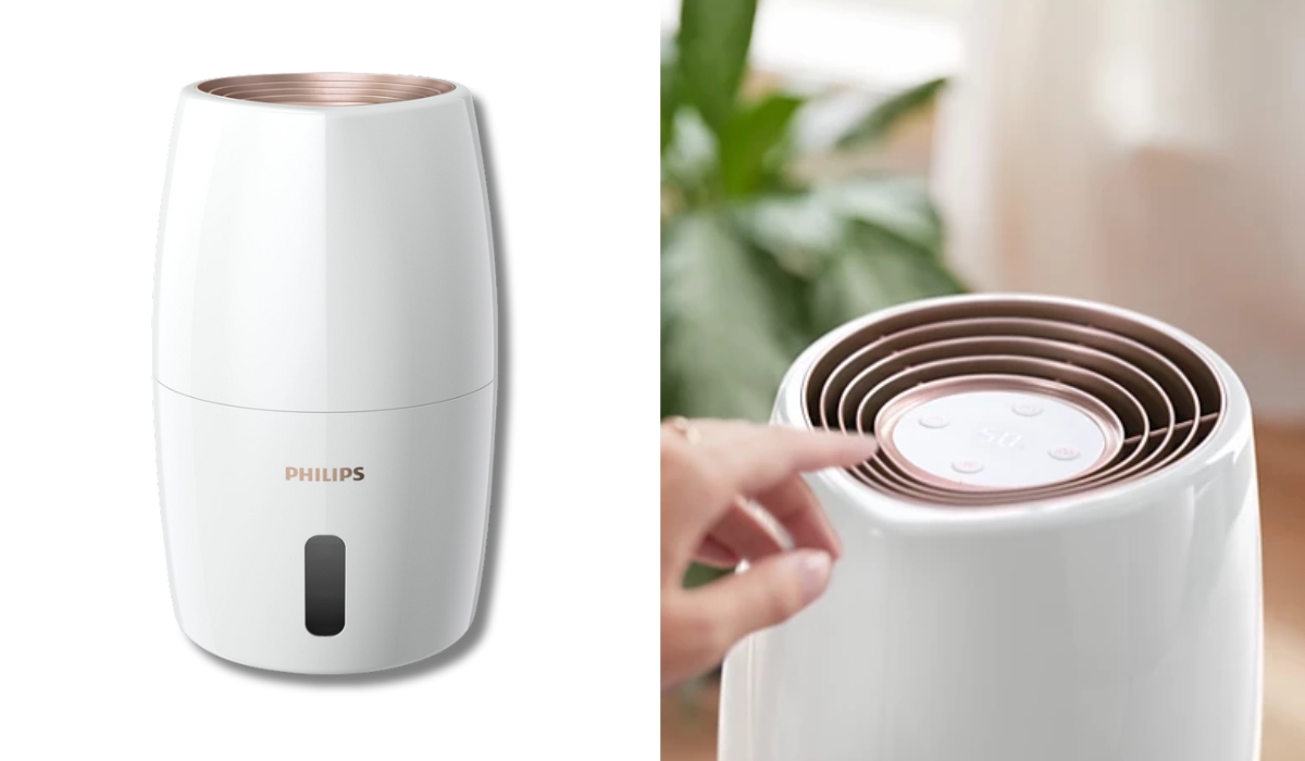 Philips HU2716/10 — небольшой, но мощный увлажнитель воздуха в рейтинге лучших