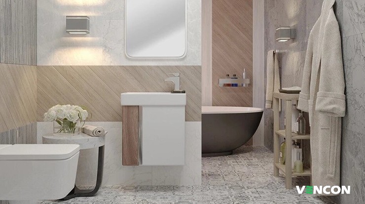 Дизайнерское решение для ванной комнаты