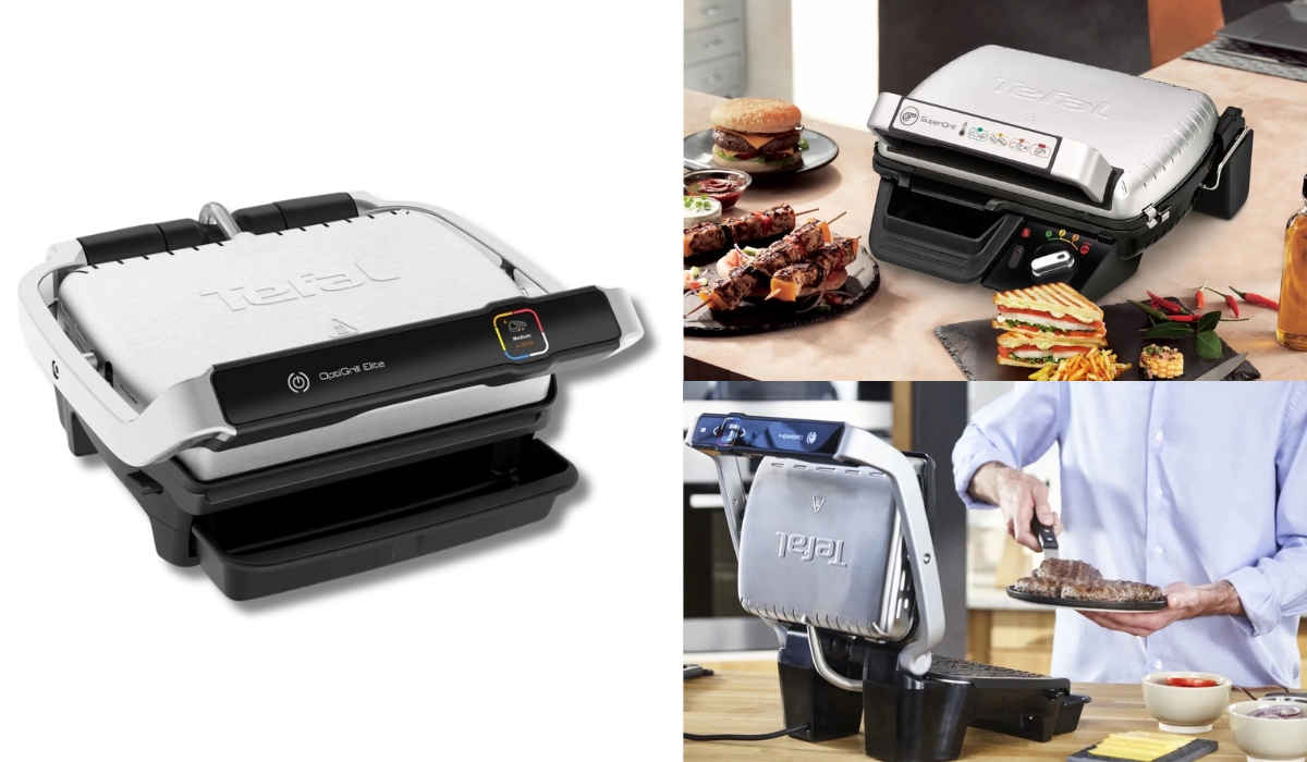 Tefal GC750D30 OptiGrill Elite - первый в рейтинге электрогрилей