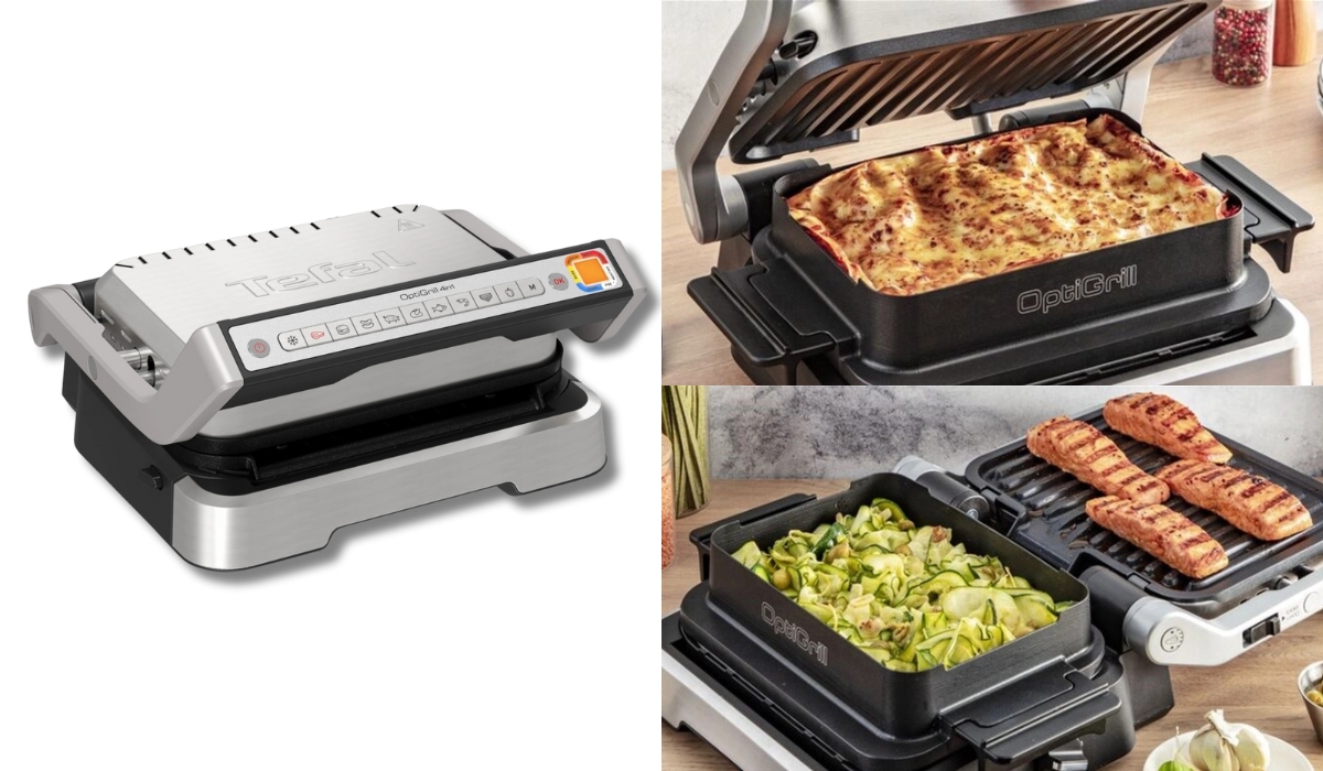Tefal OptiGrill 4in1 Inox GC774D30 - популярный электрогриль с широким функционалом
