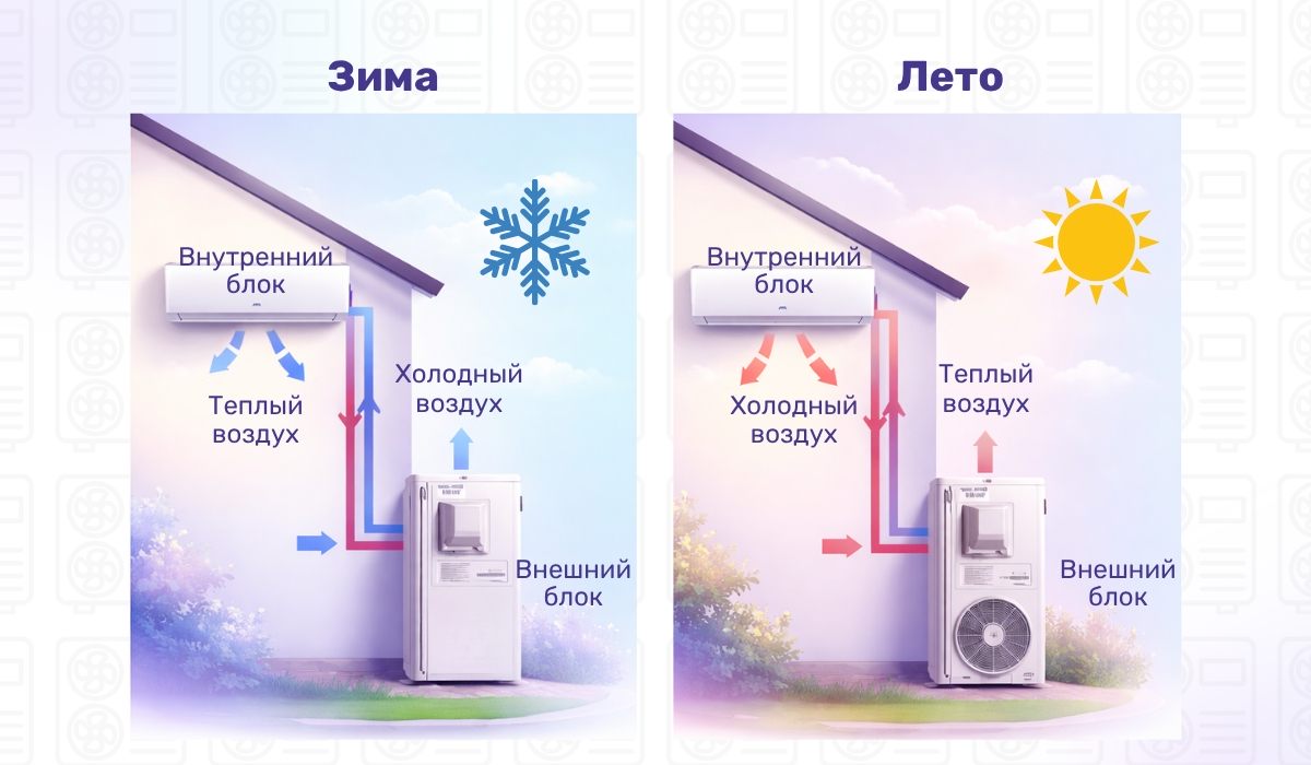 Тепловой насос «воздух-воздух»: принцип работы
