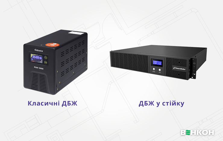 Як вибрати UPS за типом монтажу