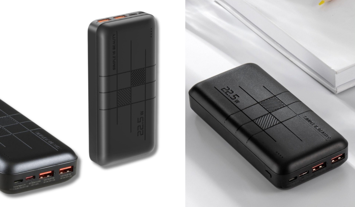 XO PR188 - 20000 mAh PD20W + QC22.5W Black - отличный повербанк в топе лучших