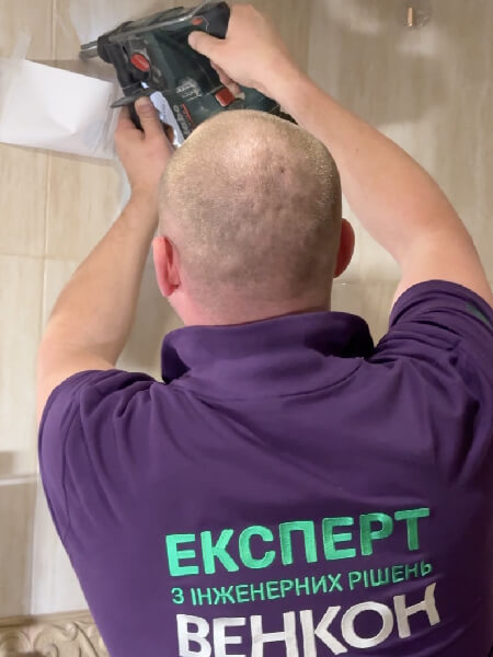 Монтаж полотенцесушителя под ключ