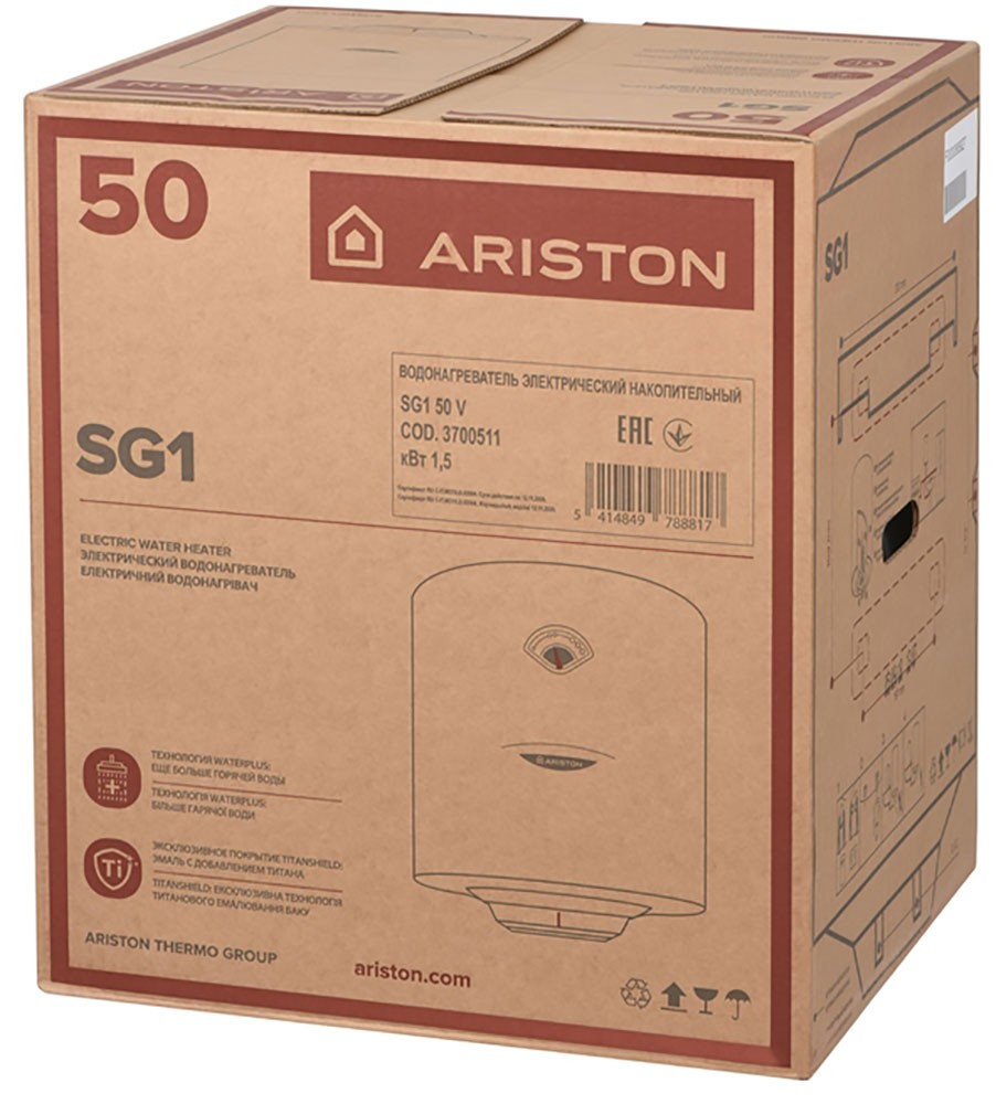 обзор товара Бойлер Ariston SG1 50 V - фотография 12