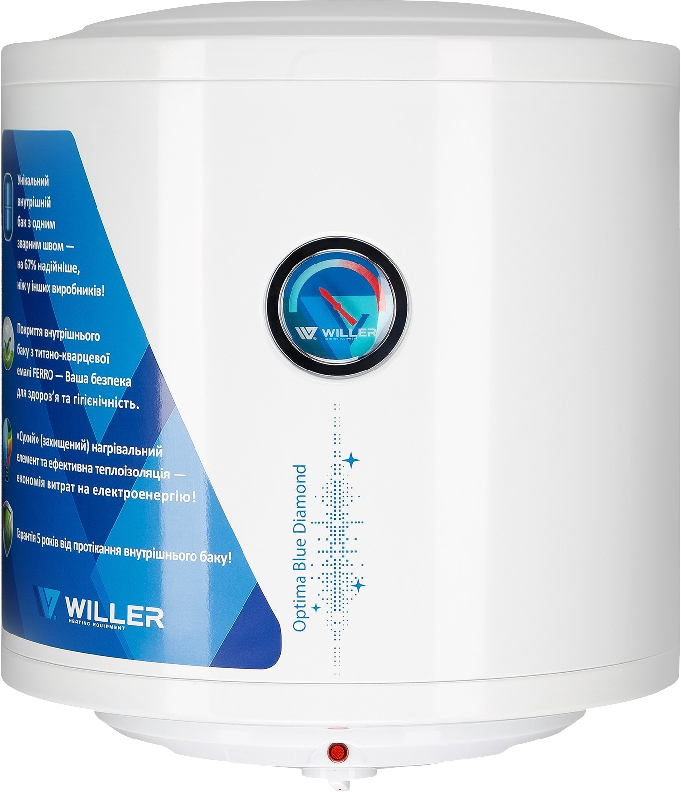 Характеристики водонагрівач willer на 30 літрів Willer Optima EV30DR