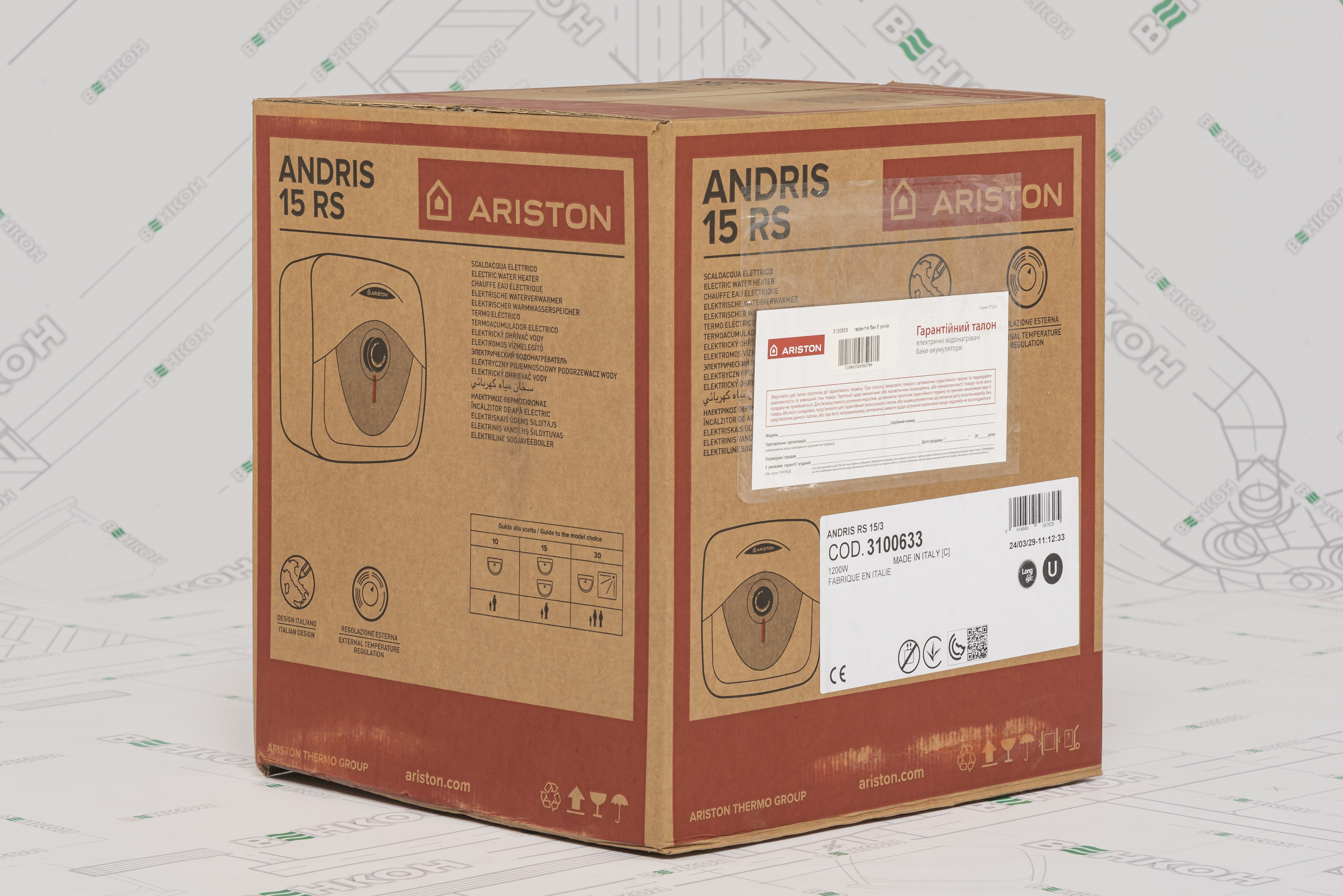 обзор товара Бойлер Ariston Andris RS 15/3 - фотография 12