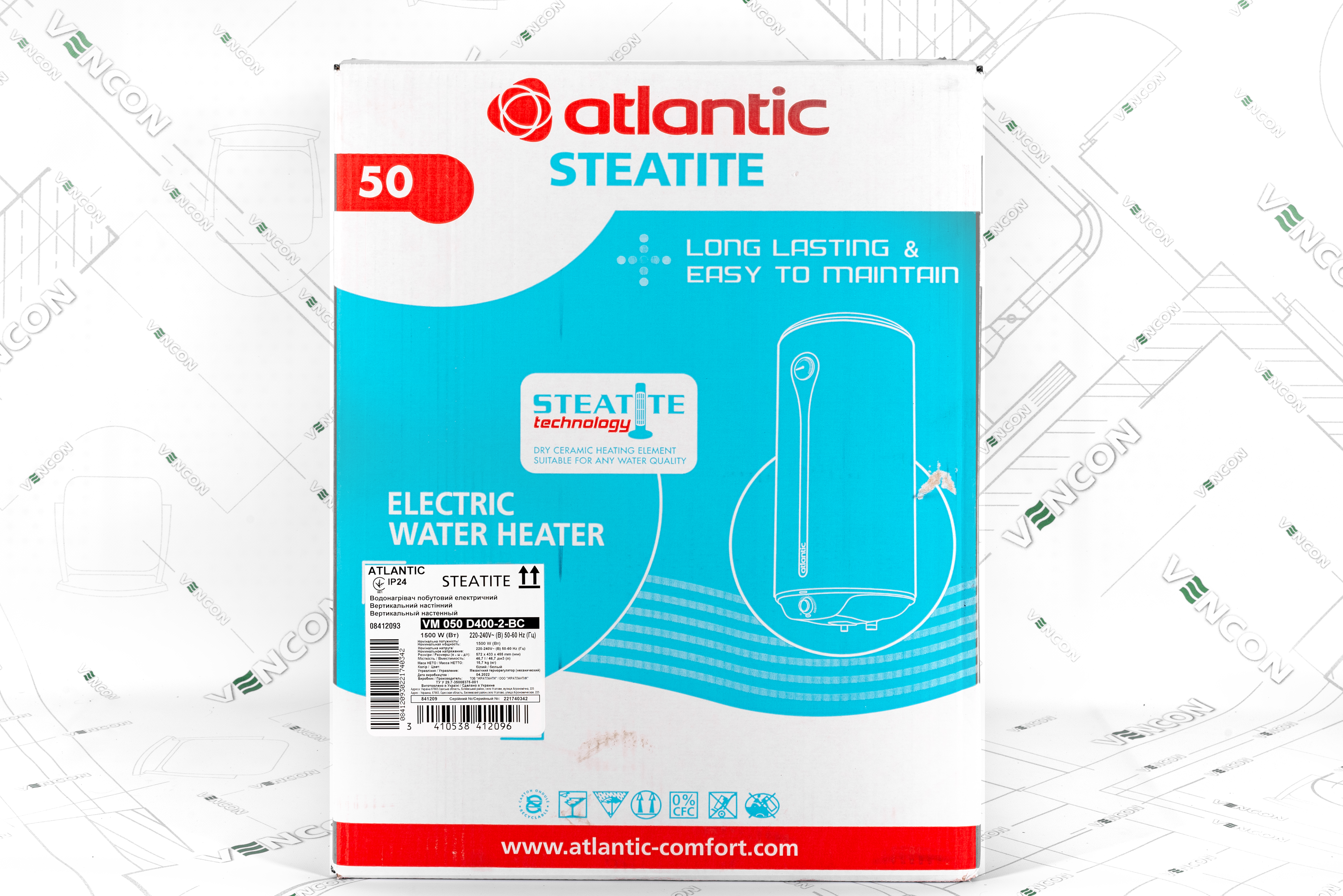 Atlantic Steatite Elite VM 50 D400-2-BC 1500W в продаже - фото 19