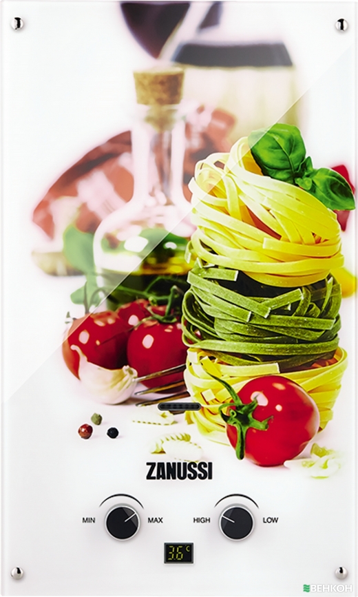 ᐉ Газовая колонка Zanussi GWH 10 Fonte Glass La Spezia купить по цене 6 ...