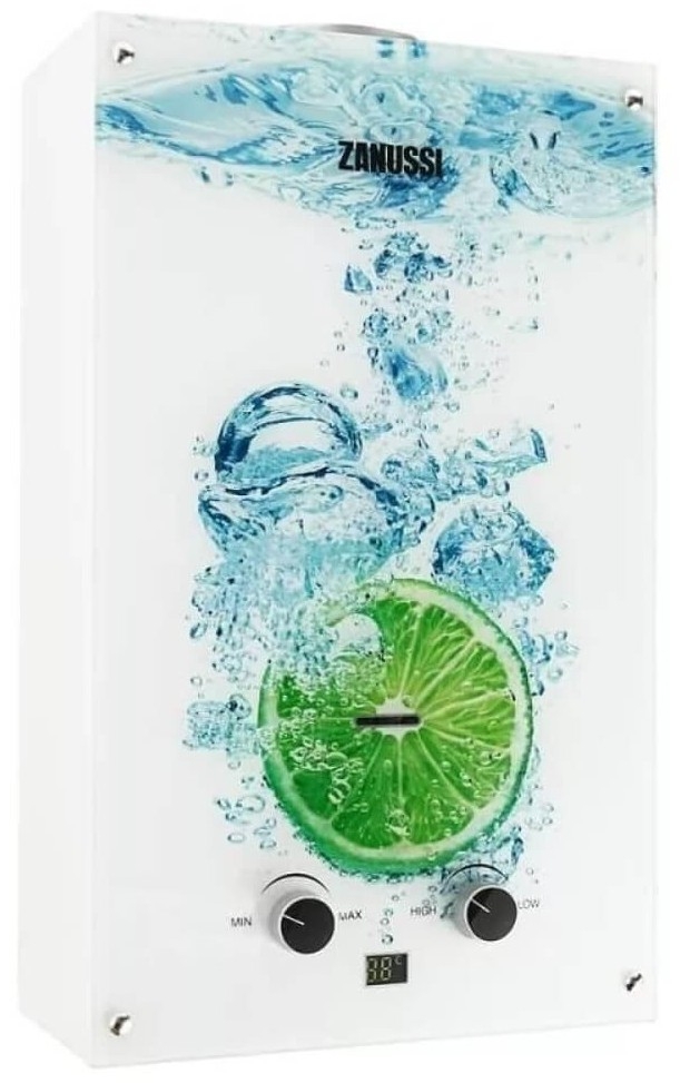 ᐉ Газовая колонка Zanussi GWH 10 Fonte Glass Lime купить по цене 6 499 ...