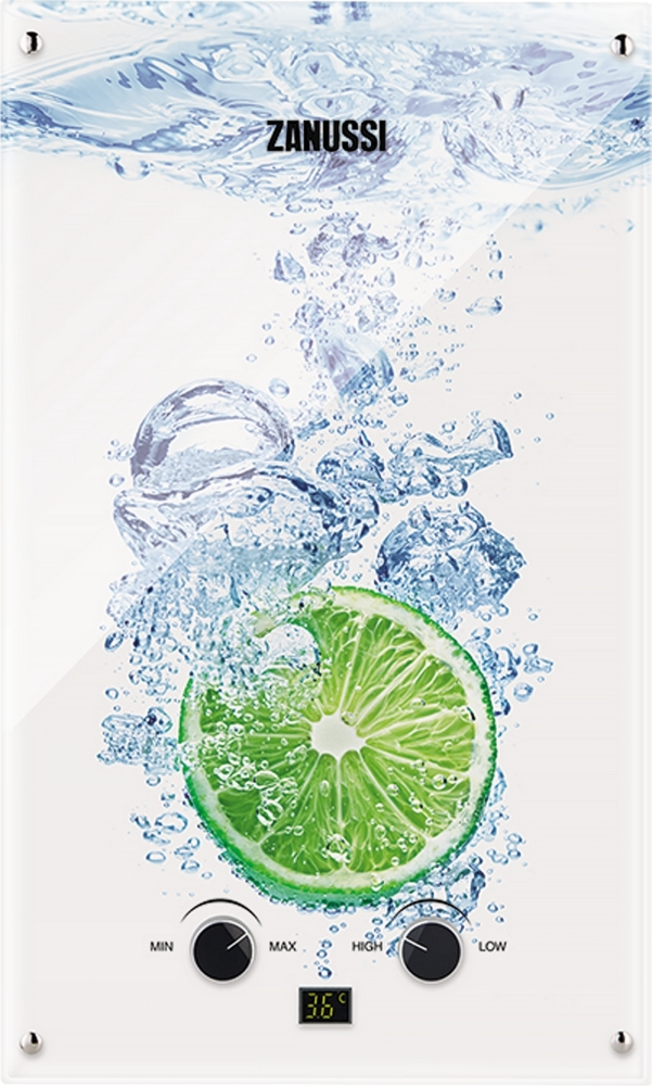 ᐉ Газовая колонка Zanussi GWH 10 Fonte Glass Lime купить по цене 6 499 ...