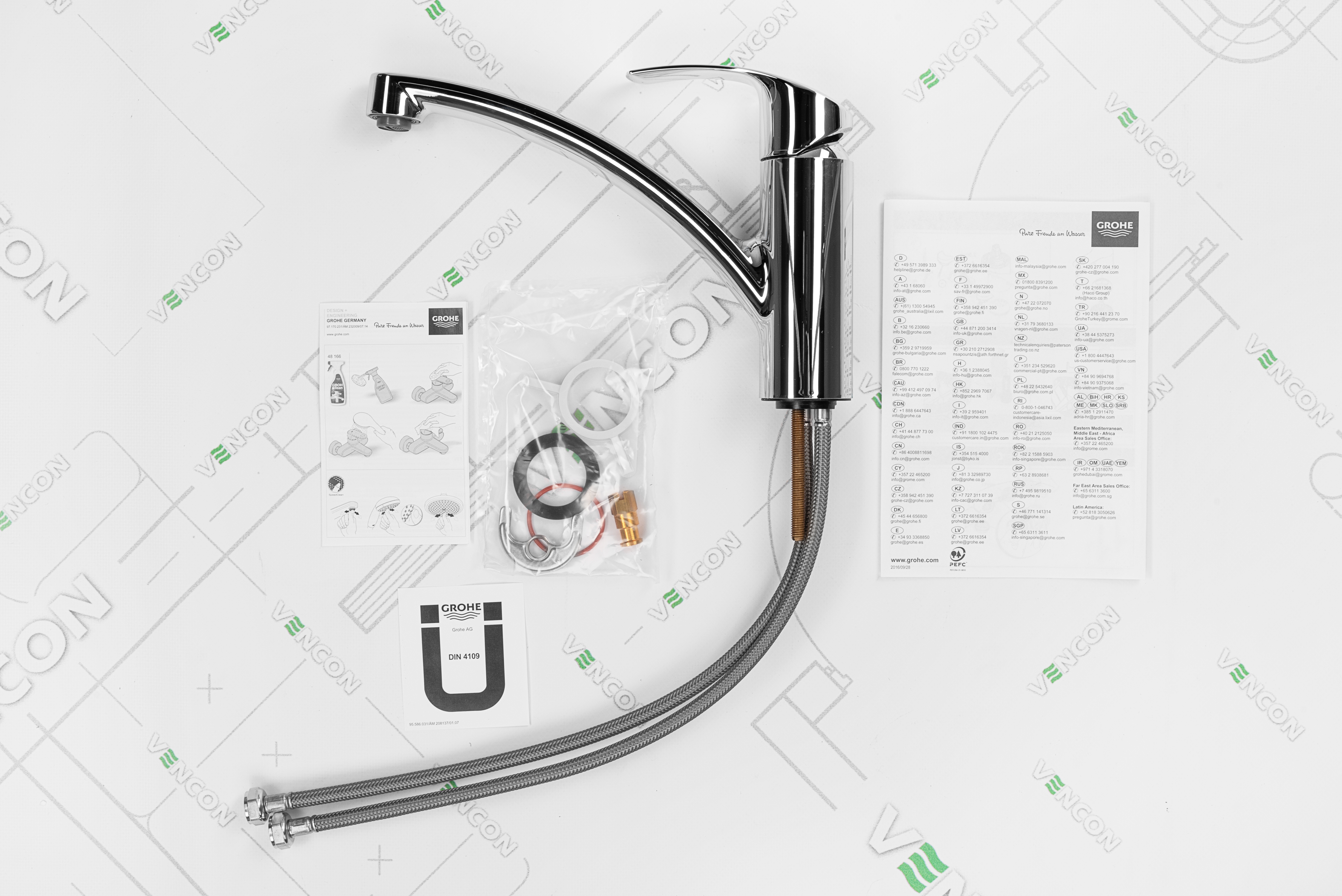 Змішувач для кухні Grohe Eurosmart 33281002 інструкція - зображення 6