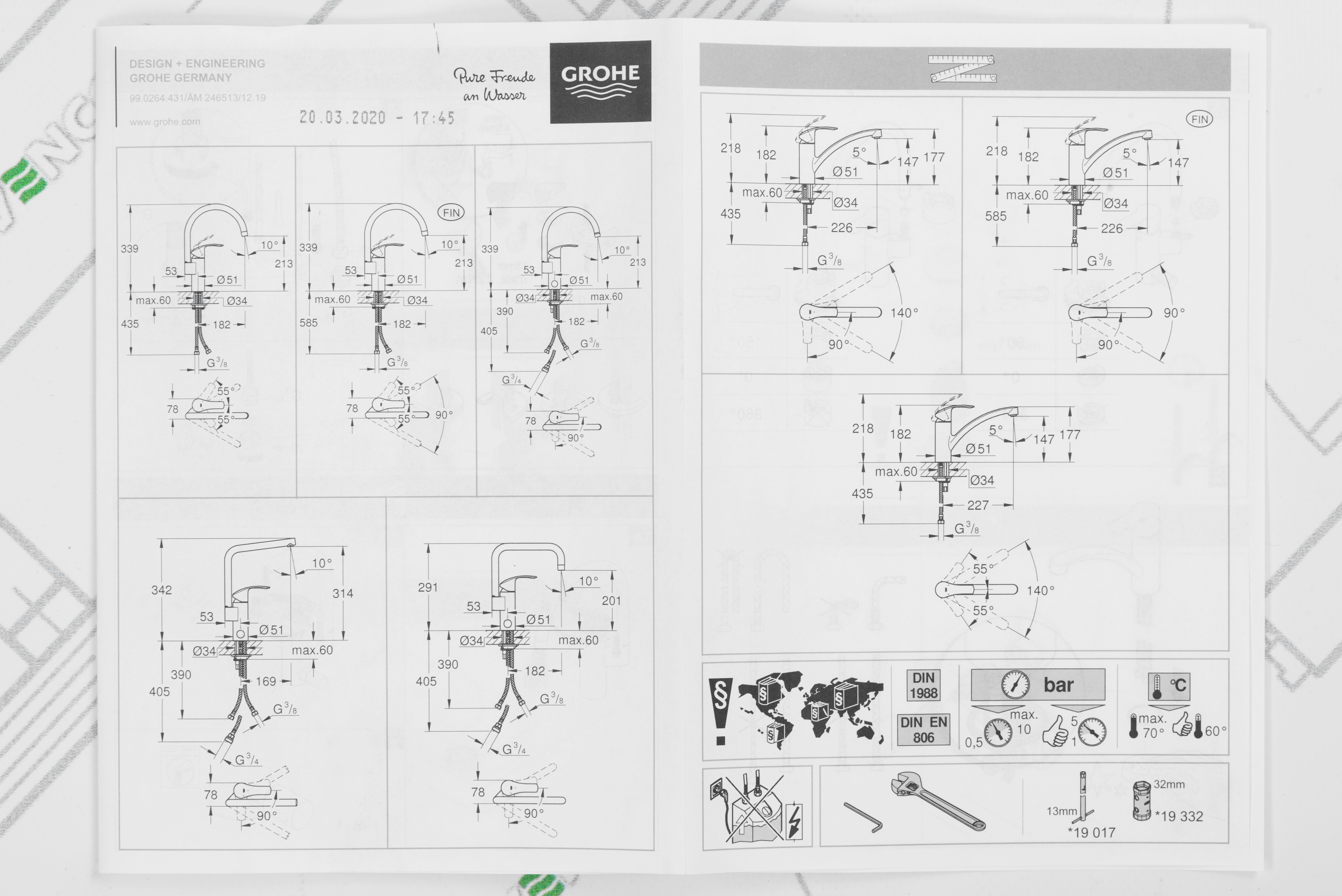 Змішувач для кухні Grohe Eurosmart 33281002 огляд - фото 11