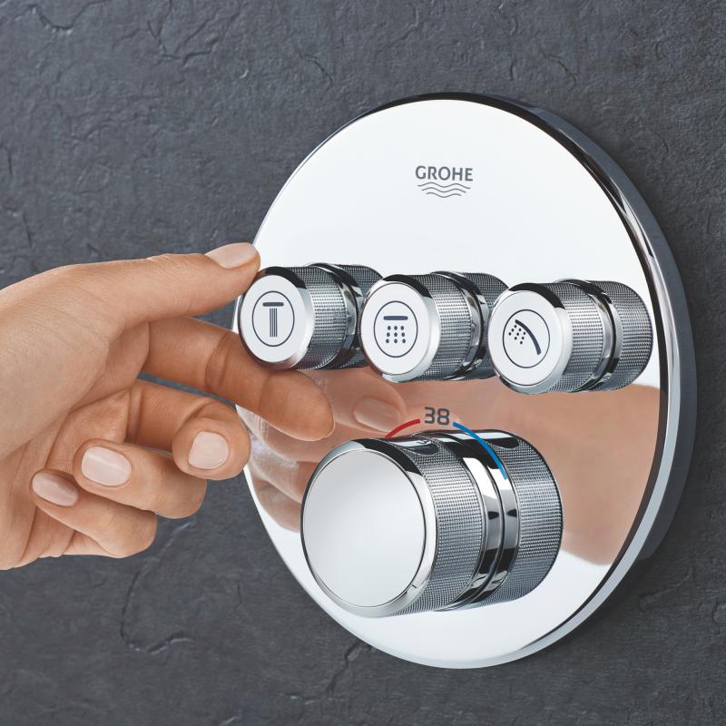 в продаже Внешняя часть смесителя Grohe Grohtherm SmartControl 29121000 - фото 3