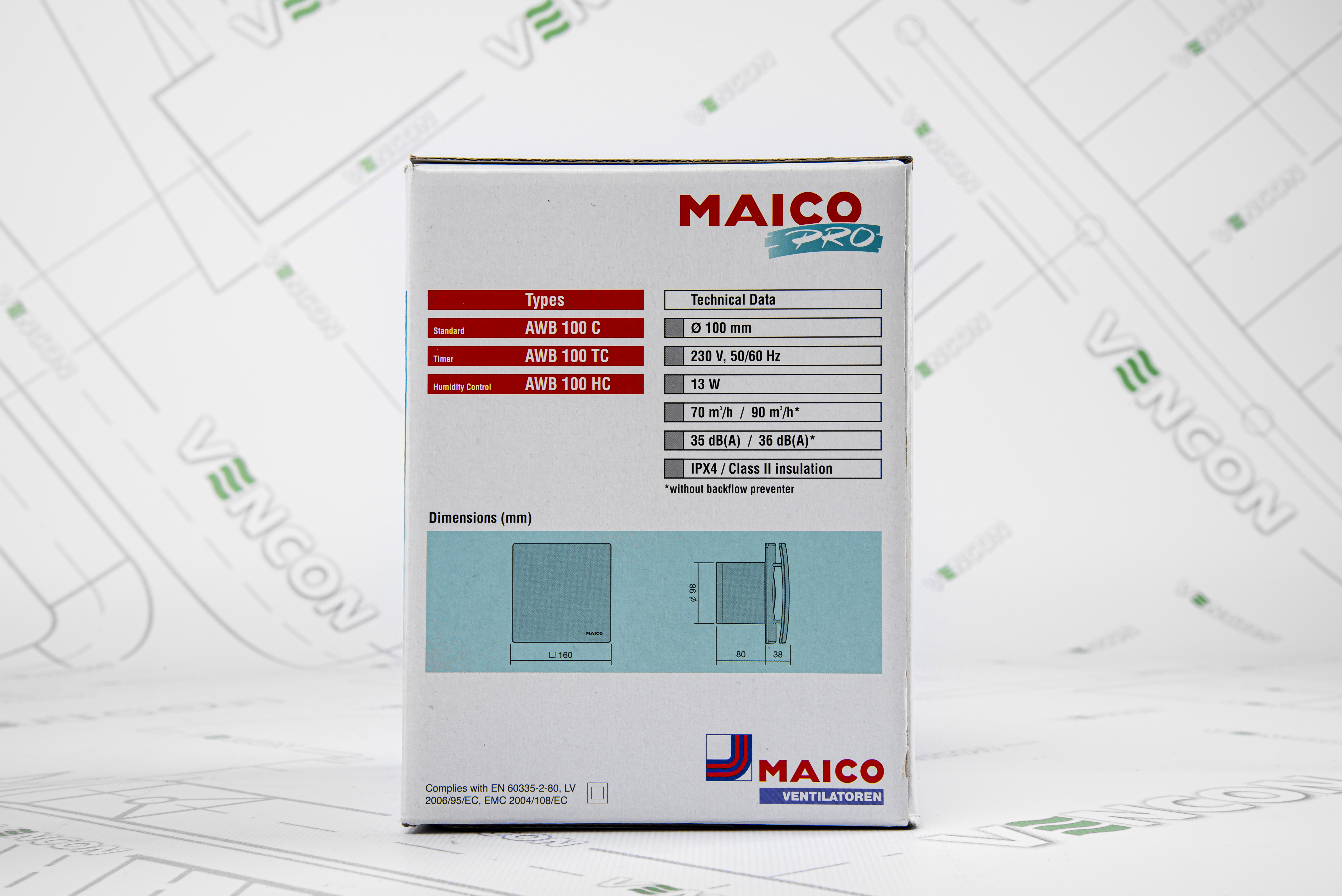 Витяжний вентилятор Maico AWB 100 C характеристики - фотографія 7