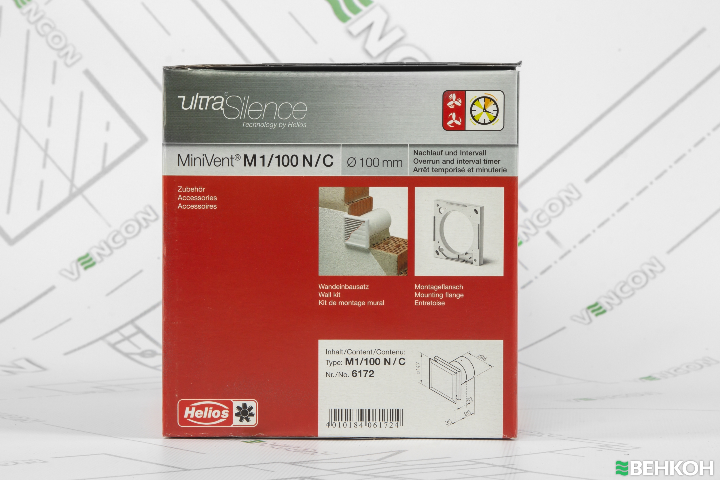 ≋ Helios MiniVent M1/100 N/C купить по цене 6 896 грн. в Киеве ...