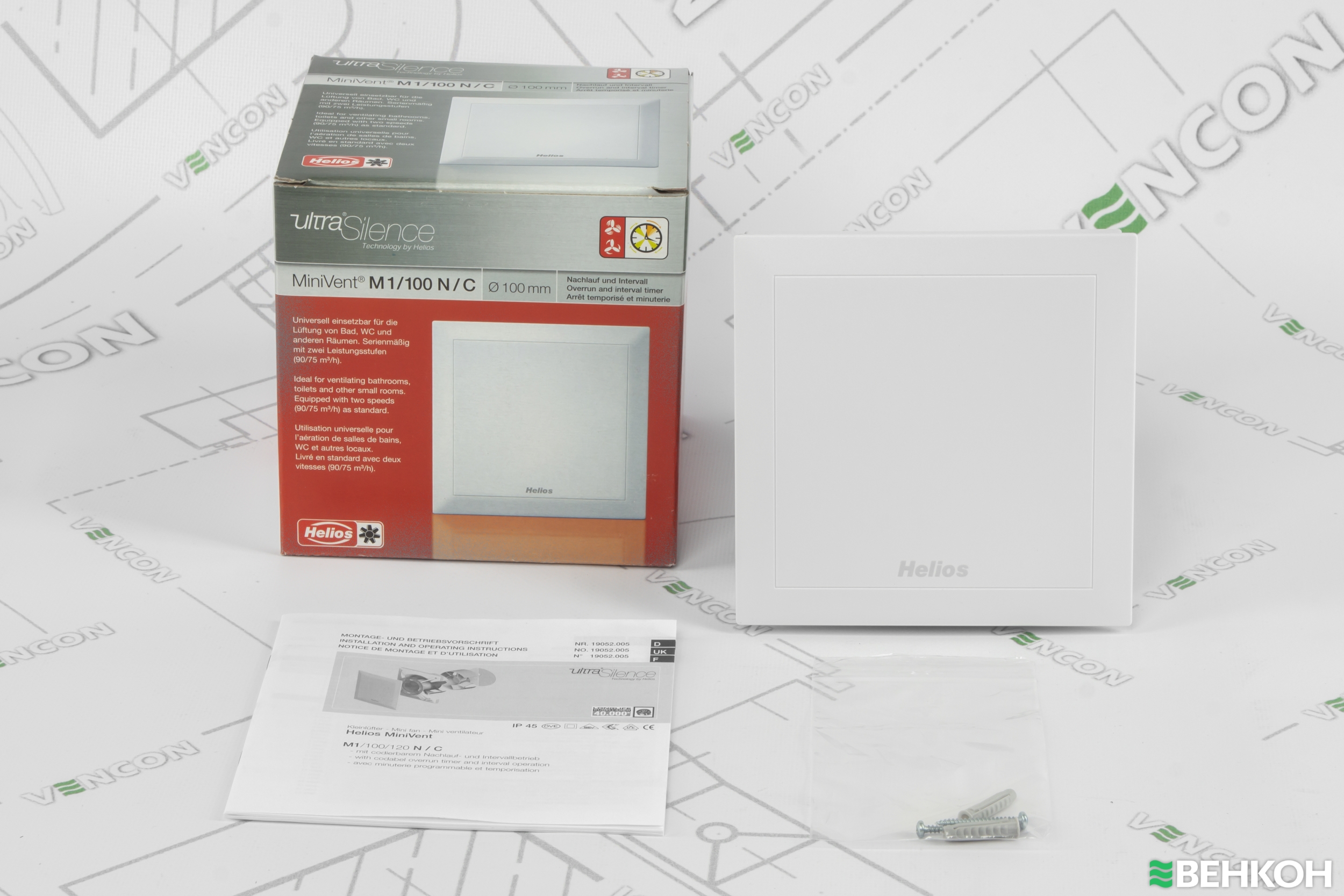 ≋ Helios MiniVent M1/100 N/C купить по цене 6 896 грн. в Киеве ...