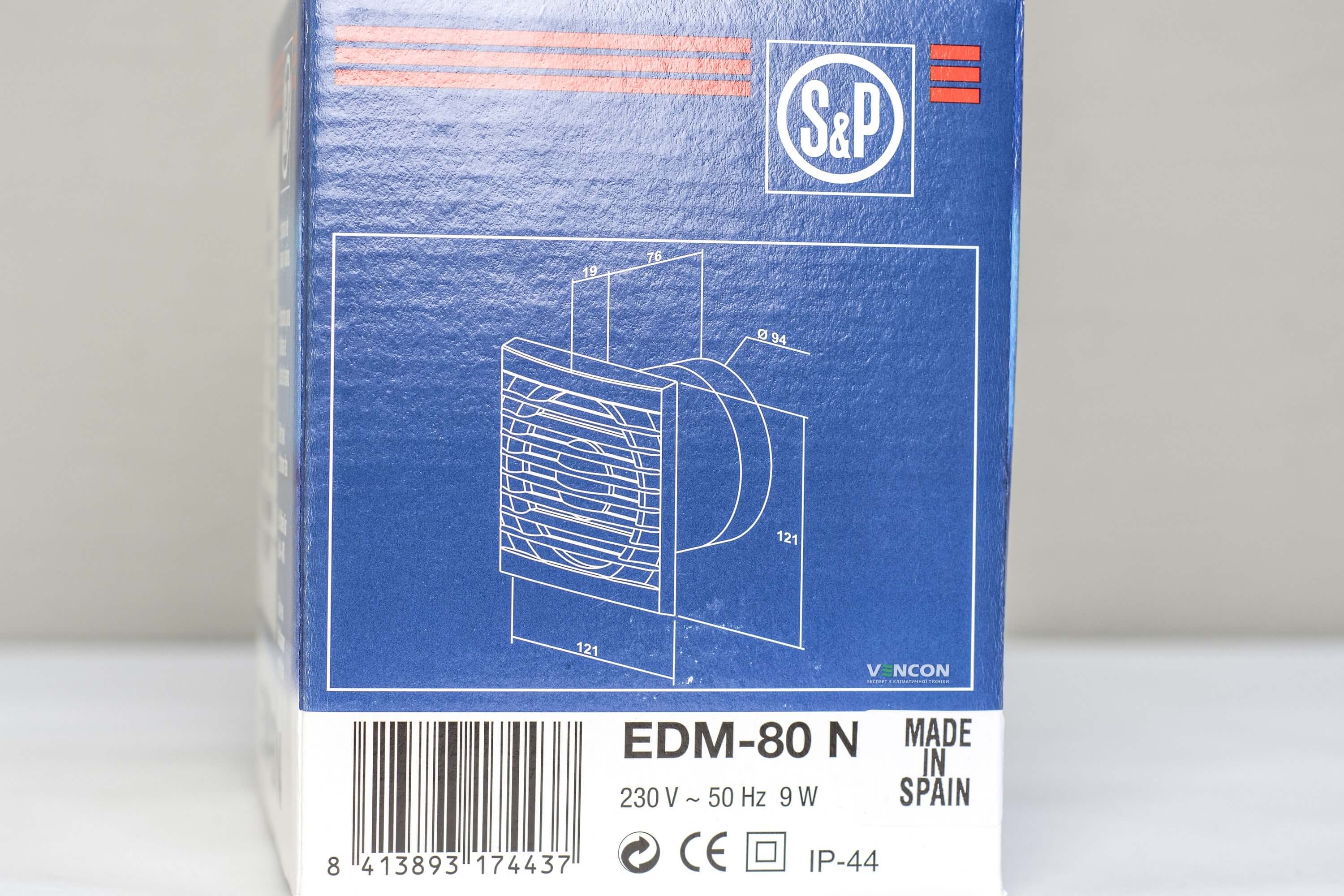 Витяжний вентилятор Soler&Palau EDM-80 N (5210035100) характеристики - фотографія 7