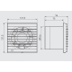Ventilatore Soler & Palau EDM-80 N - Colore Bianco, Dimensioni 13x10.4x13.2 Cm, Per Estrazione Aria In Ambienti Piccoli