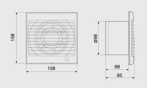 Вытяжной вентилятор Soler&Palau Decor-100 CHZ Visual (5210022900) цена 0.00 грн - фотография 2