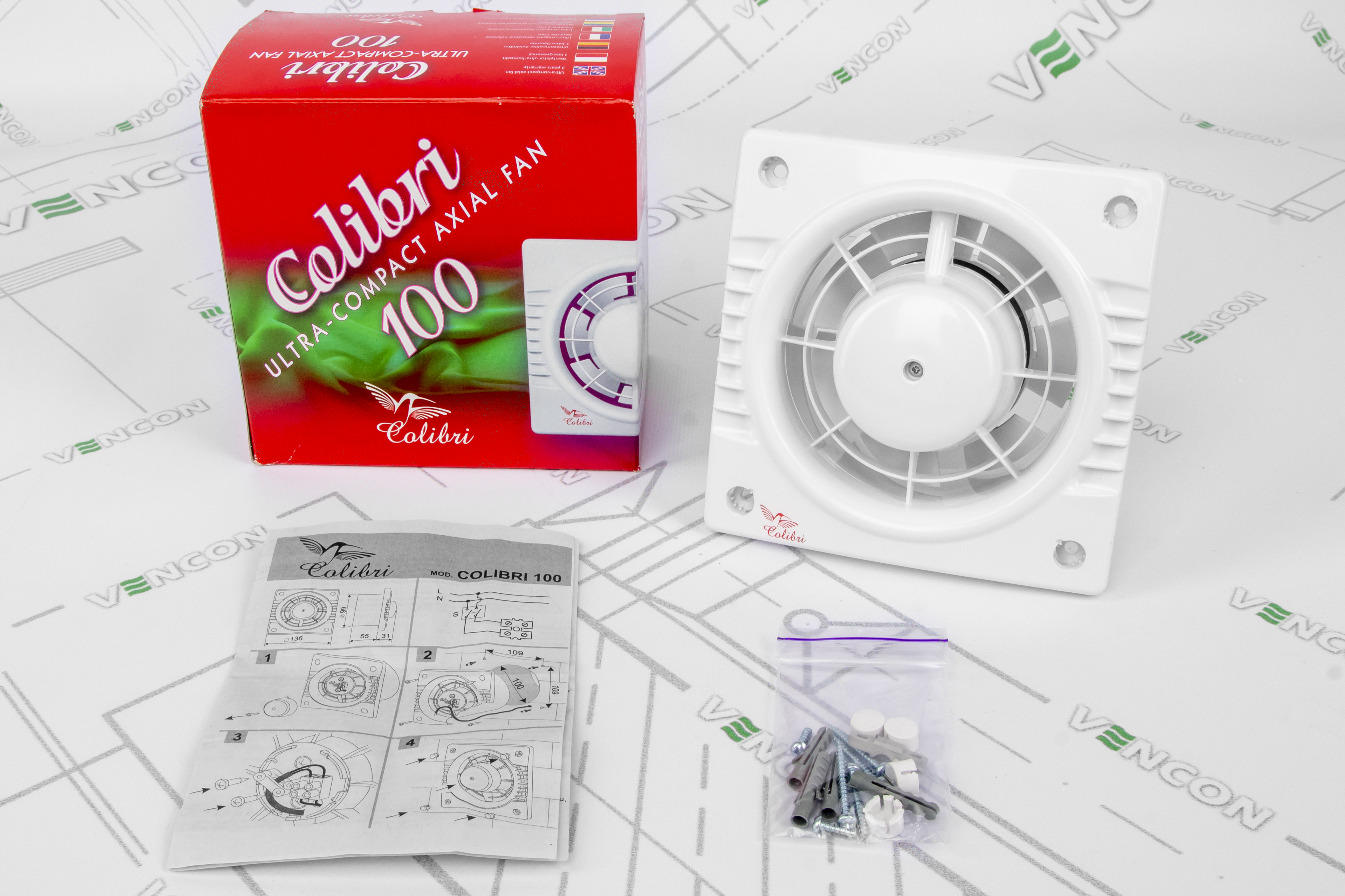 Вытяжной вентилятор Colibri Colibri 100 характеристики - фотография 7