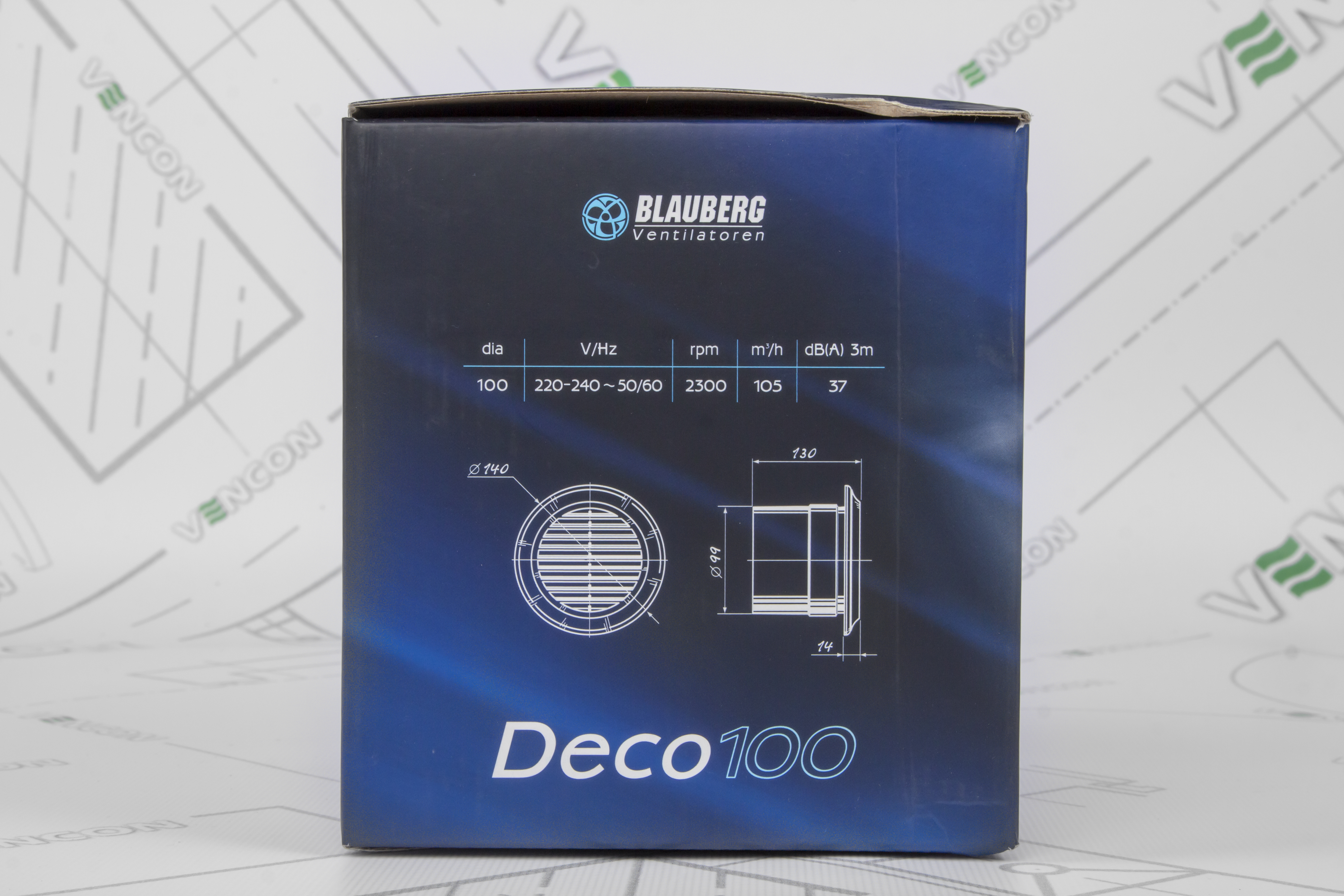 Витяжний вентилятор Blauberg Deco 100 T характеристики - фотографія 7