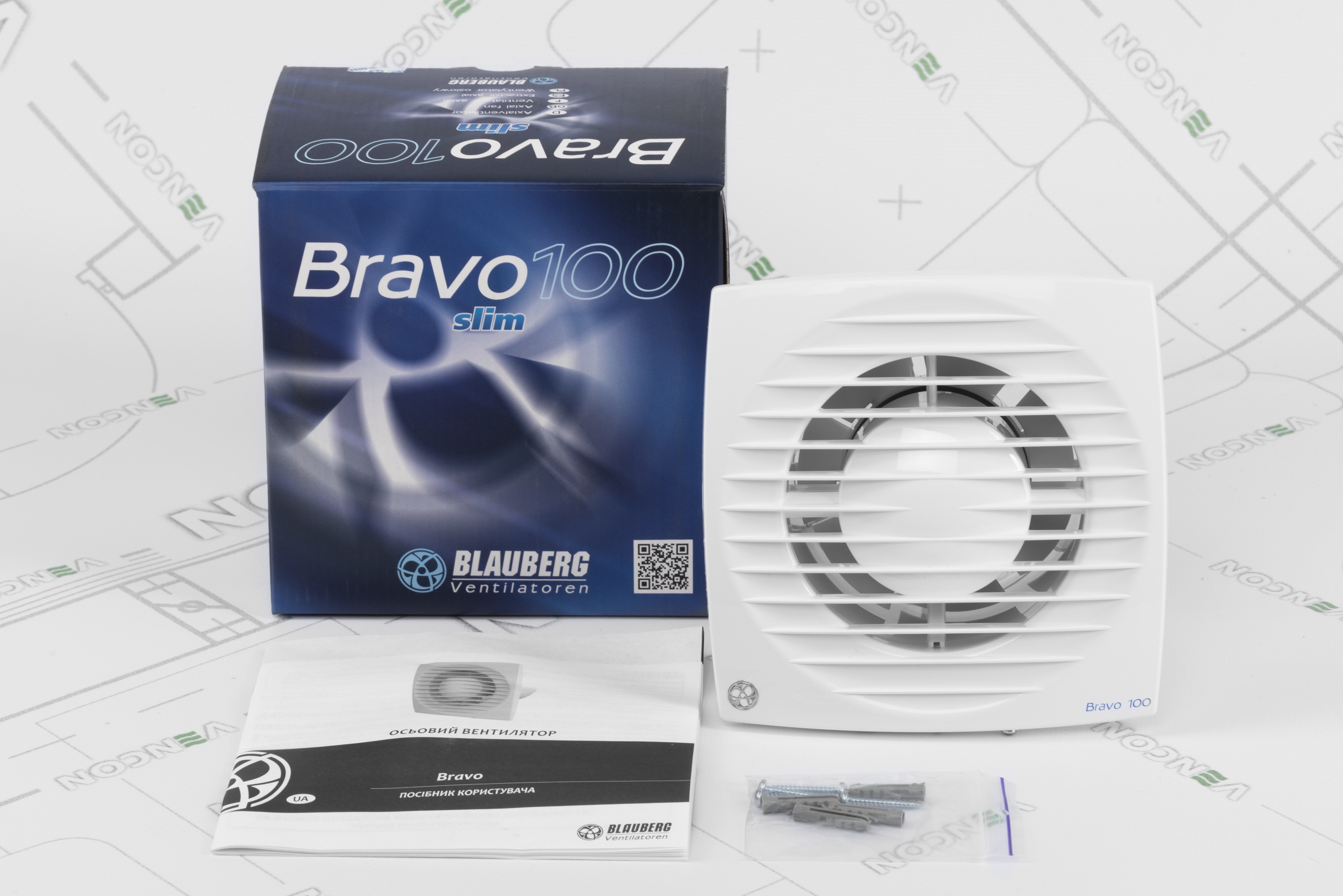 Витяжний вентилятор Blauberg Bravo 100 характеристики - фотографія 7