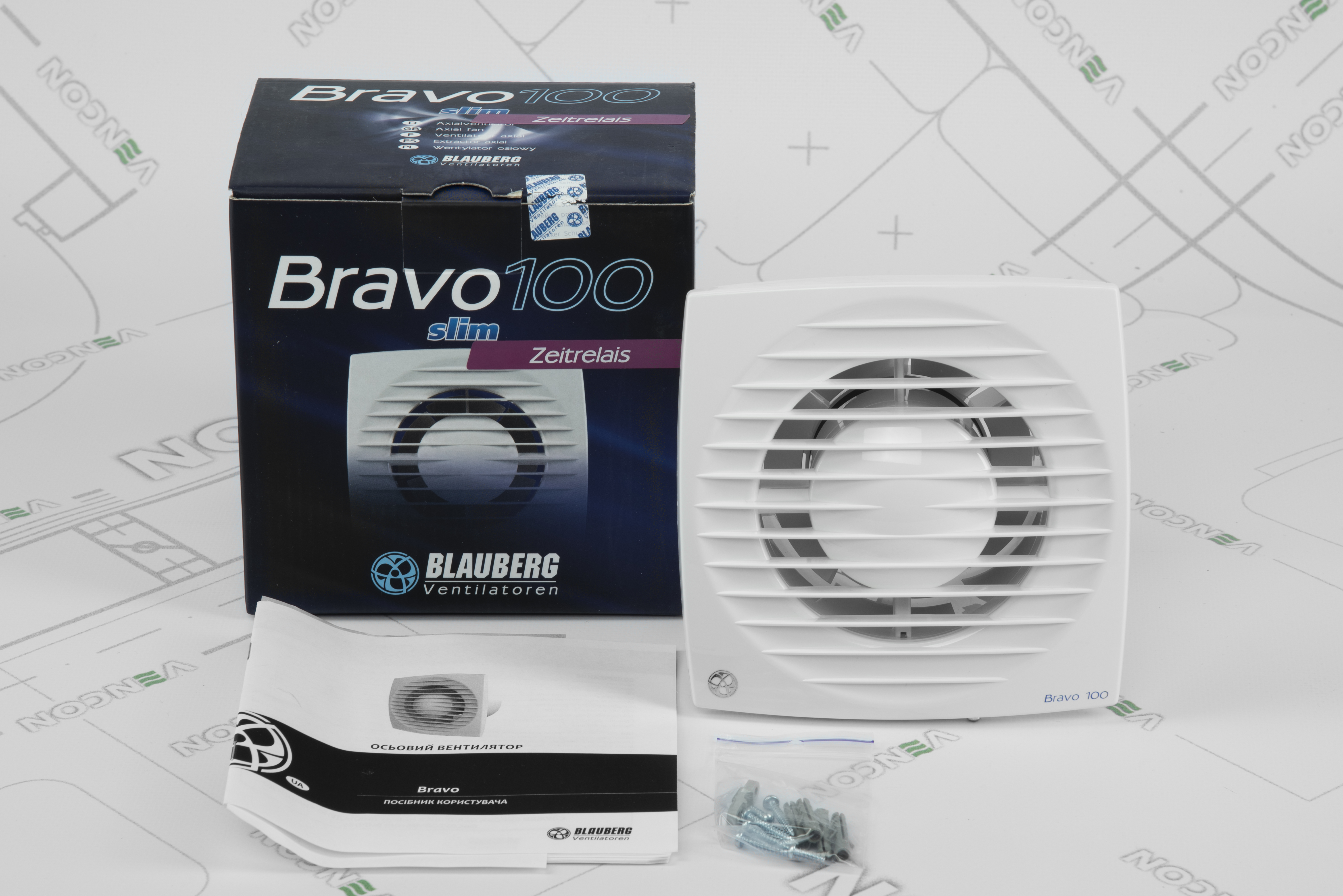 Витяжний вентилятор Blauberg Bravo 100 T характеристики - фотографія 7