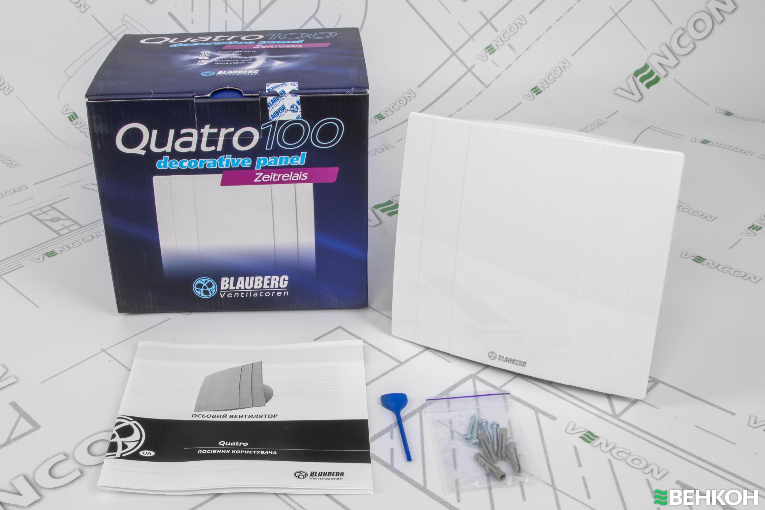 ≋ Blauberg Quatro 100 T купить по цене 3 814 грн. в Киеве. Вытяжной ...