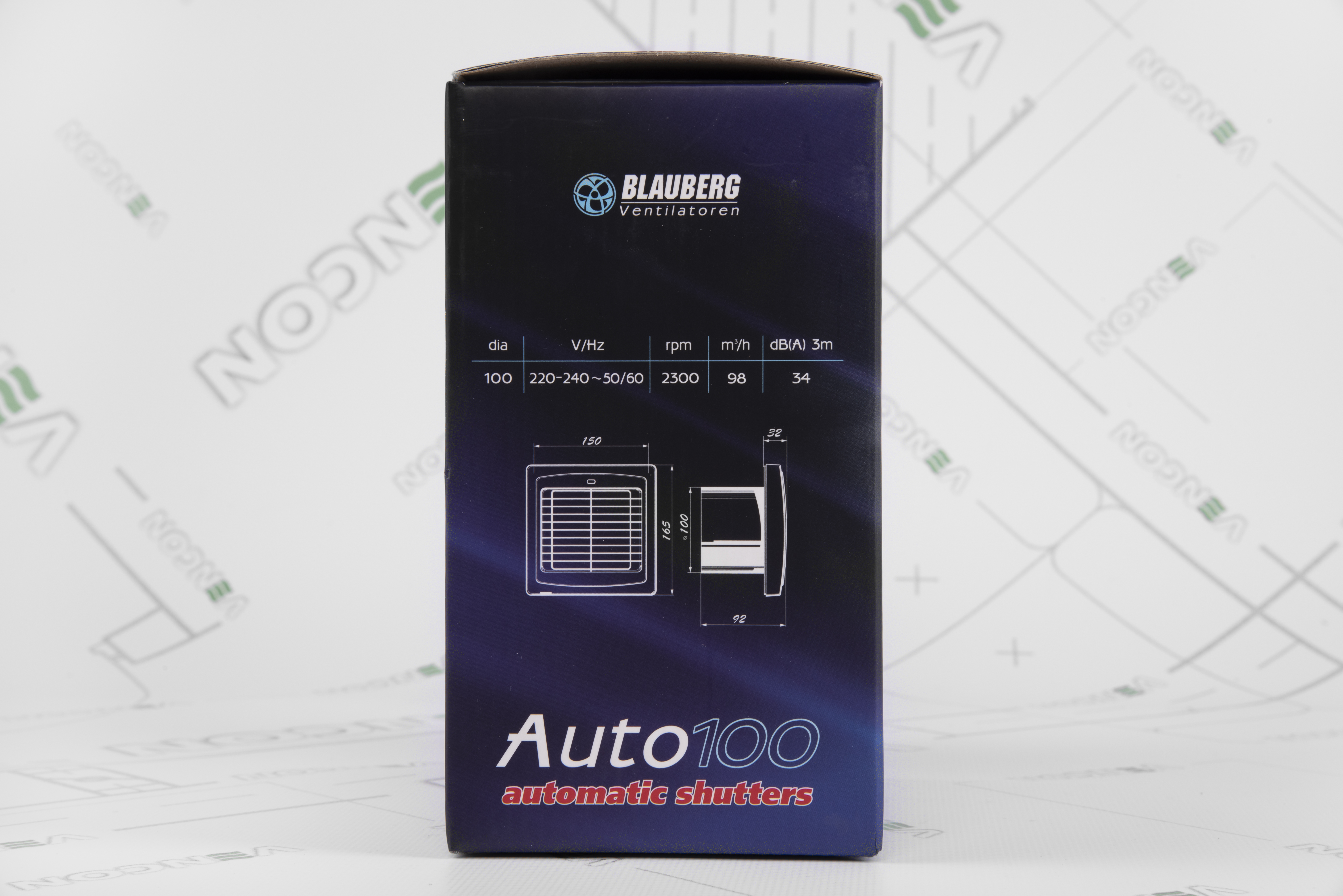 Вытяжной вентилятор Blauberg Auto 100 H инструкция - изображение 6