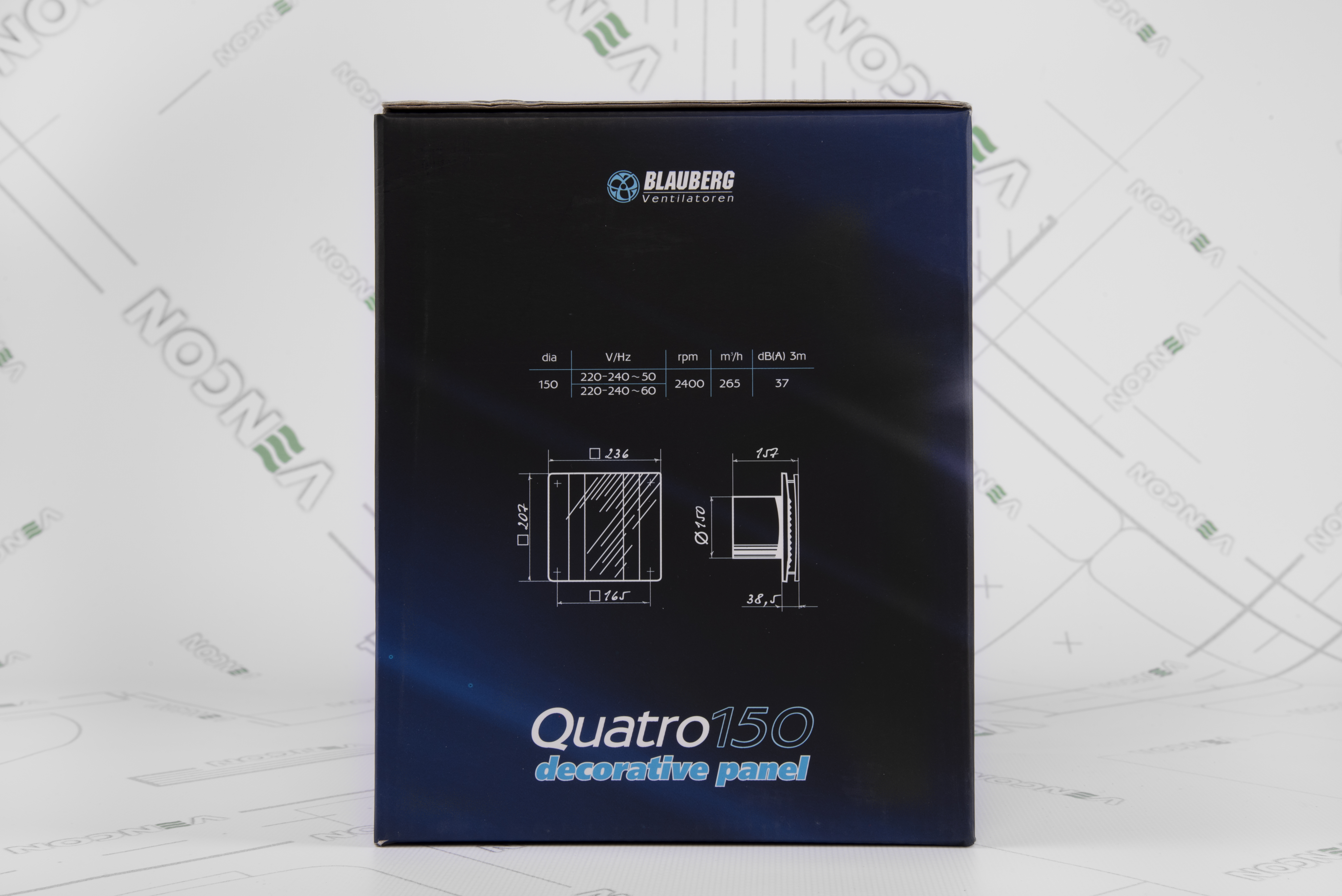 Вытяжной вентилятор Blauberg Quatro 150 обзор - фото 8